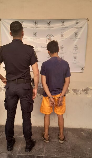 El menor tras ser detenido