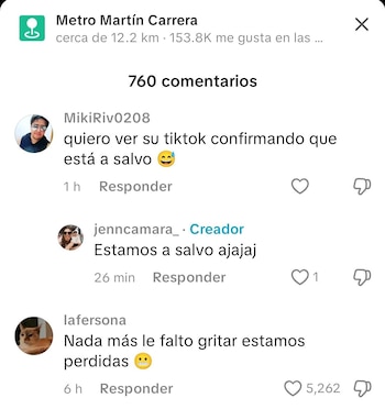 Imagen del tik tok de