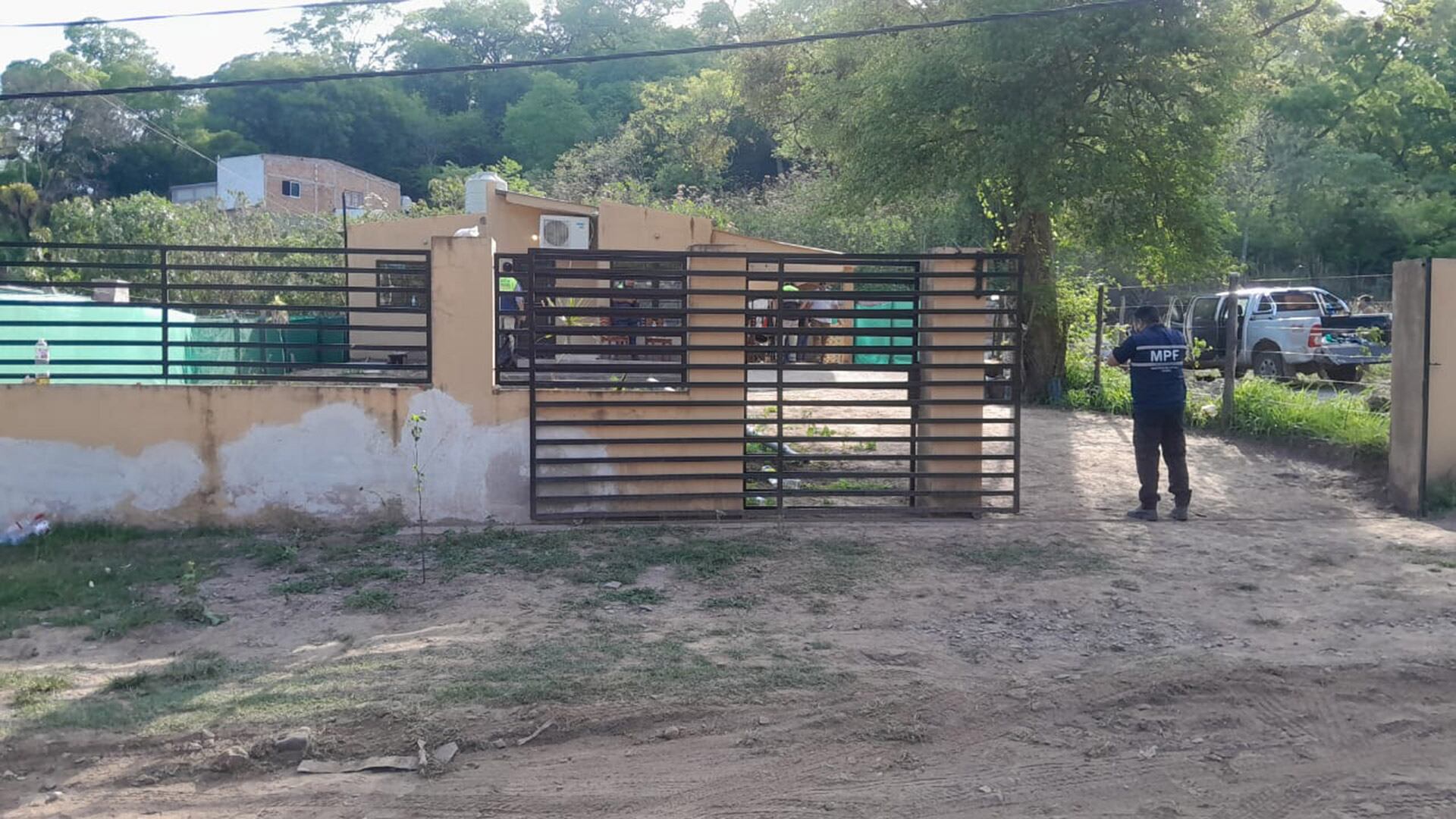 La casa en El Cadillal donde se realizaban las refacciones