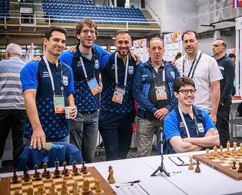 El equipo argentino de ajedrez