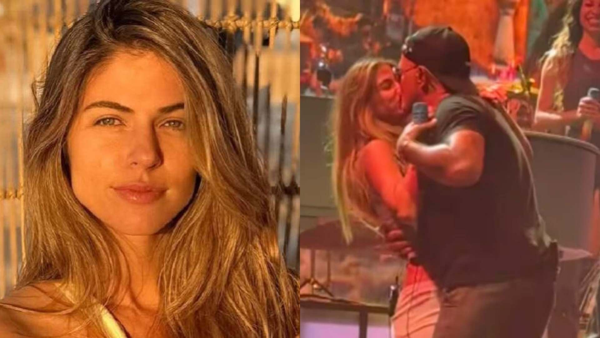 Stephanie Cayo se meustra enamorada de Alejandro Sanz.