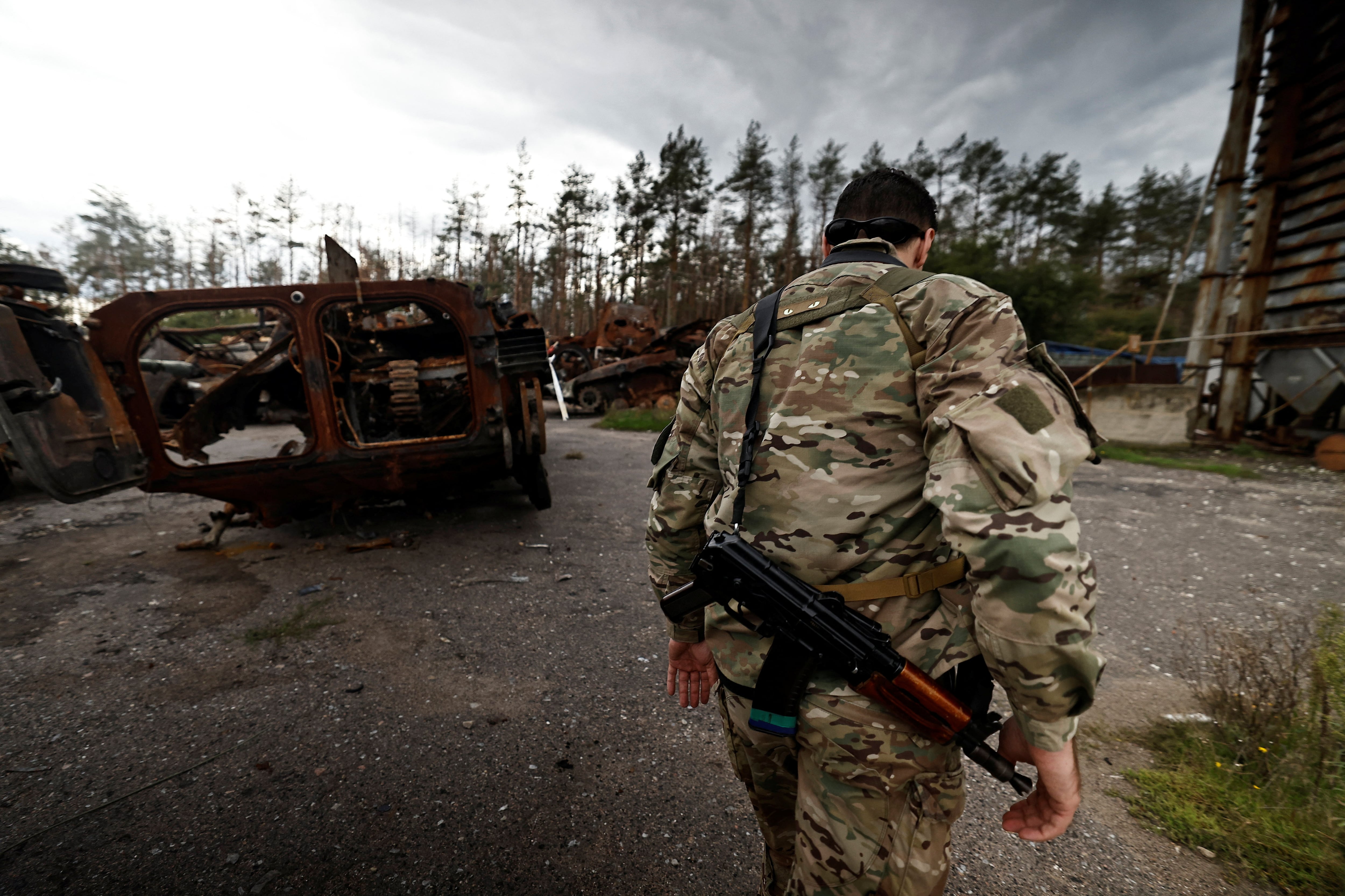Un soldado en la línea del frente en Donesk (REUTERS/Zohra Bensemra)