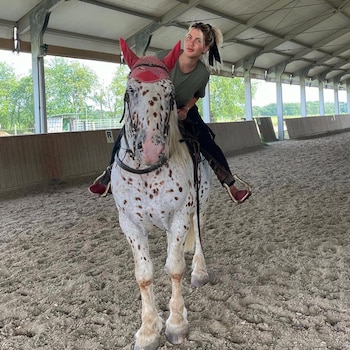 Wanda también paseó un rato