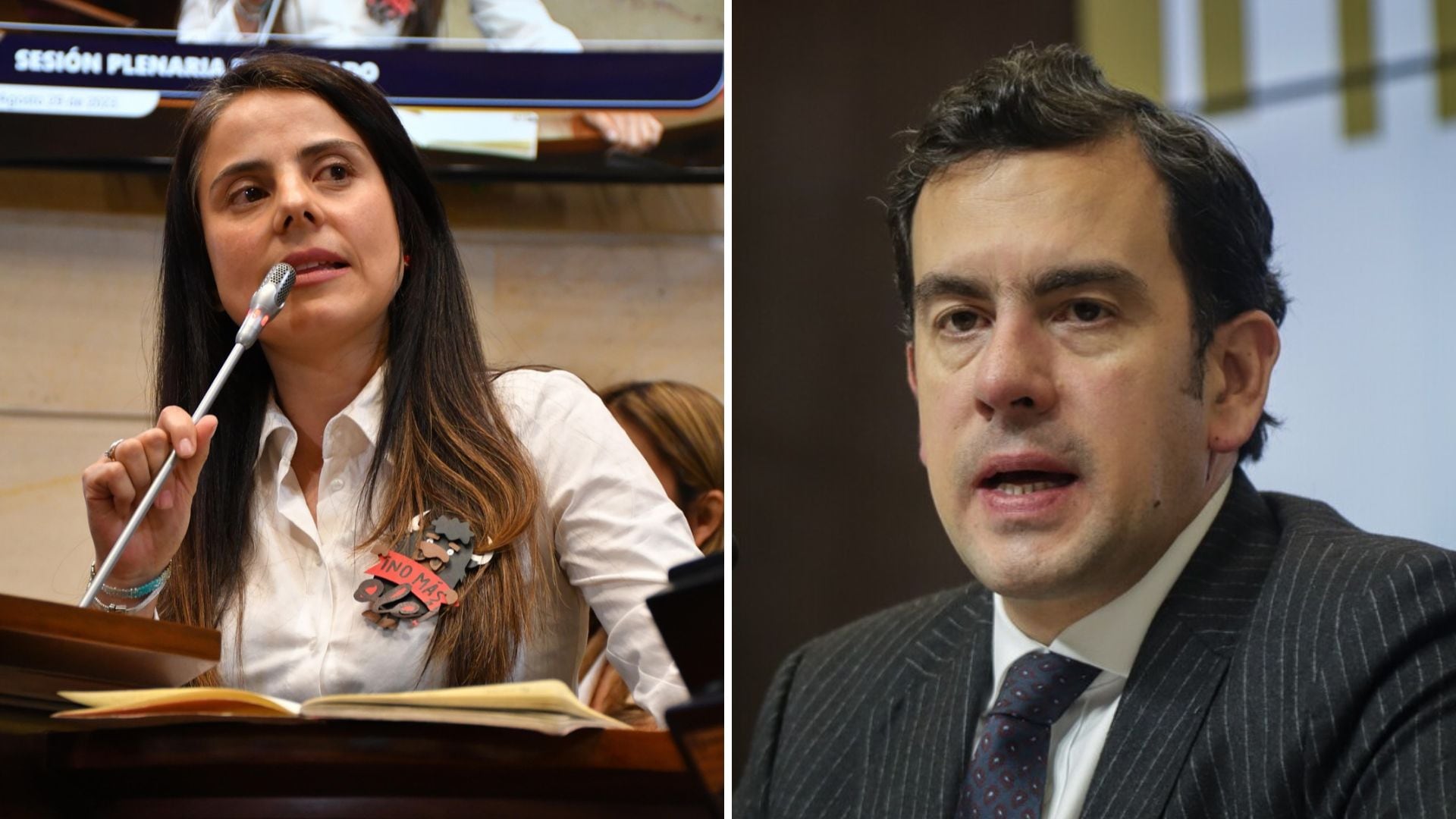 Senadora Esmeralda Hernández se atribuyó la salida de Rodrigo Lara y lanzó advertencia a Alejandro Ordóñez: “No le vamos a dejar pasar una”
