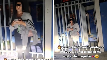 “Lady Me Acabo de Maquillar”: joven se niega a usar casco en viaje en moto para no arruinarse el maquillaje