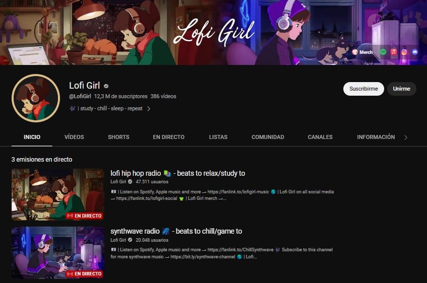 Lofi Girl se convirtió en uno de los canales más populares de YouTube con 16 millones de seguidores y listas de reproducción de música relajante