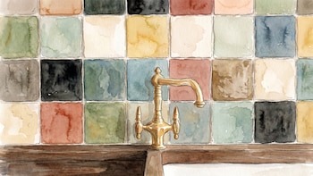 Sin obras y a bajo costo: así es el revival de los azulejos pintados que conquista baños y cocinas