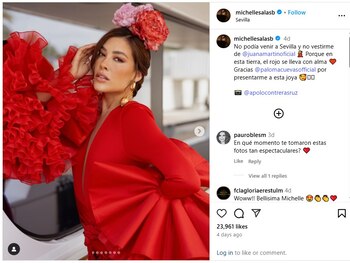 Michelle Salas asistió a la