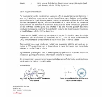 FPF invitó a clubes a