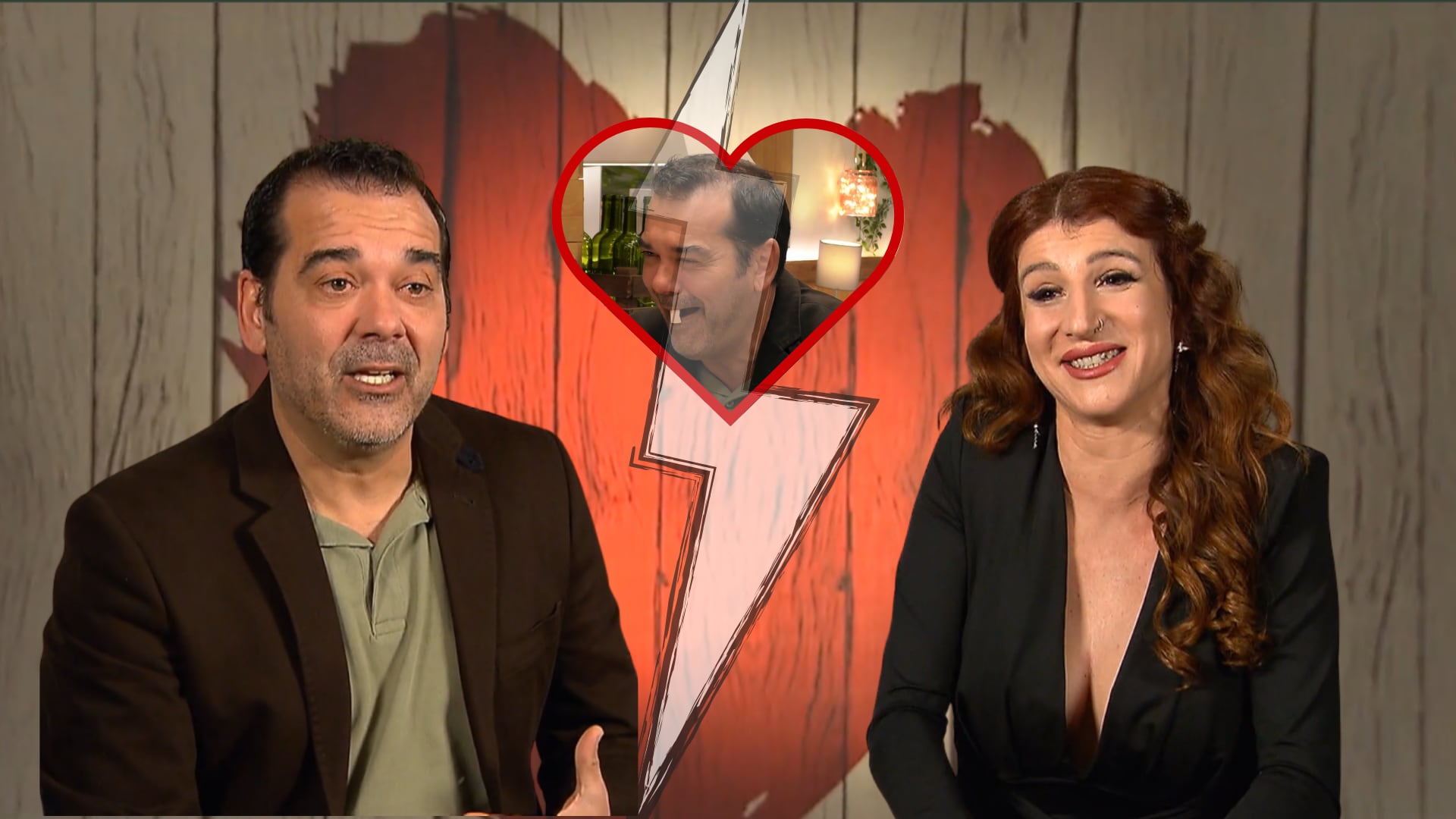Lidia y Alejandro en su cita de First Dates (Montaje Infobae, Cuatro)