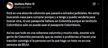 Gustavo Petro - crédito @petrogustavo/X