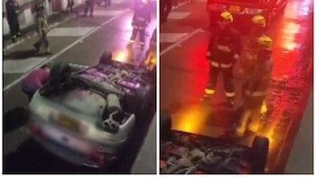 Caos vial en Bogotá: Accidente