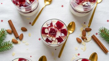 Vaso individual de gelatina mosaico,