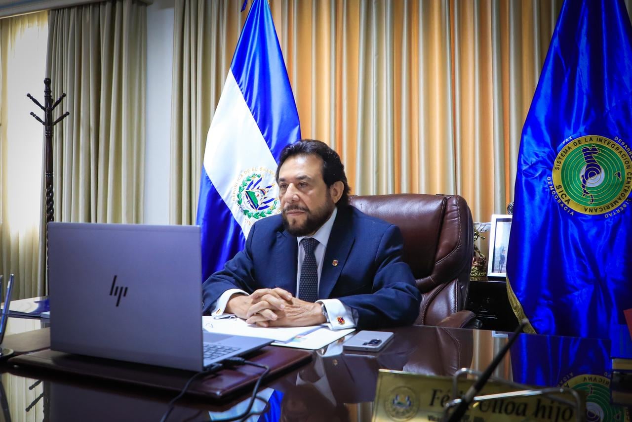 El Salvador respaldó la designación de Lina Eugenia Ajoy Rojas en la reunión extraordinaria del SICA realizada de forma virtual. (Cortesía: Vicepresidencia de la República de El Salvador)