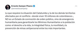 Este fue el mensaje del
