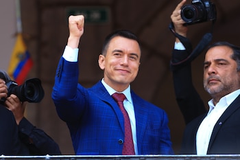 El presidente electo Daniel Noboa