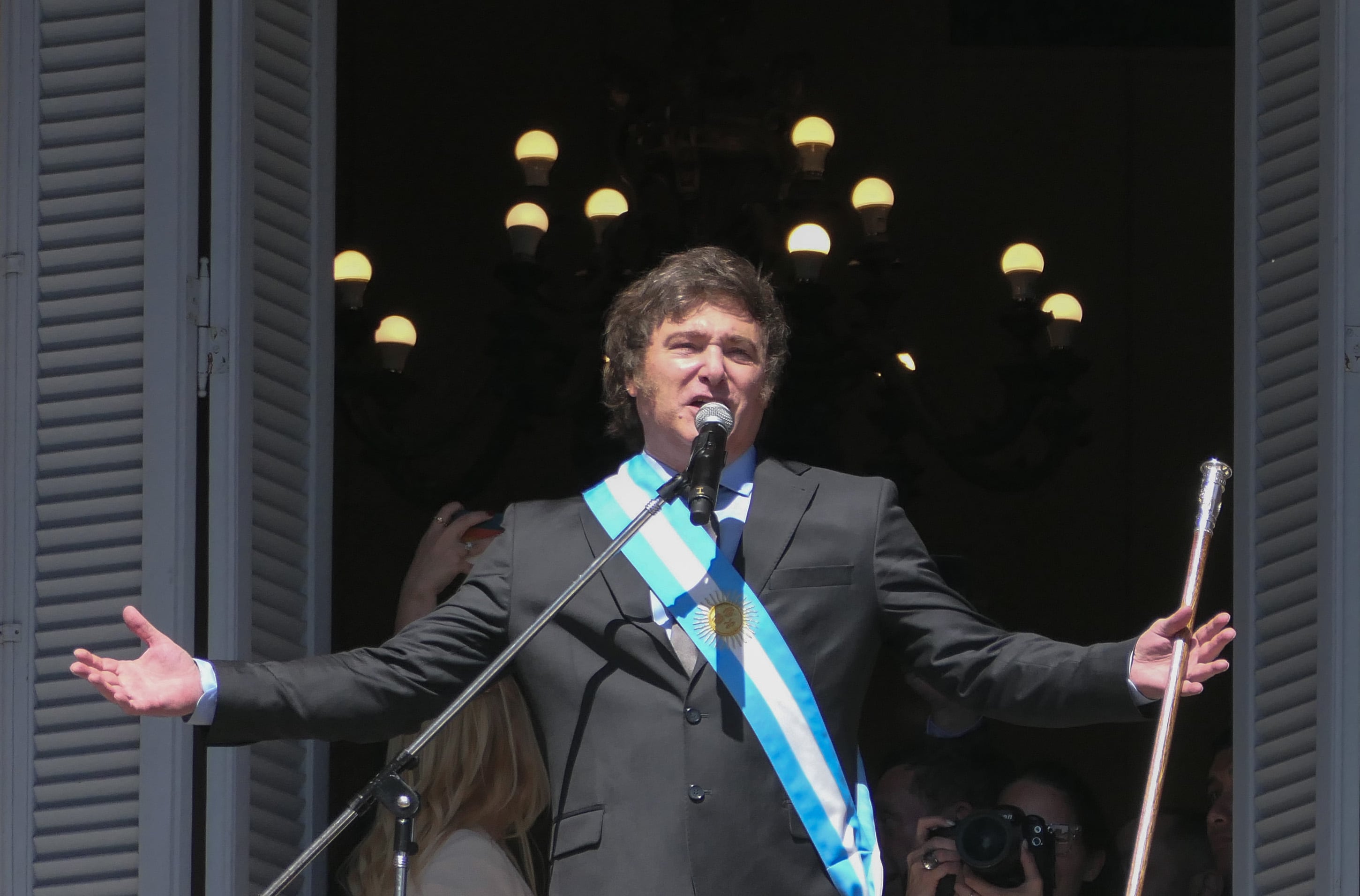 Milei será el primer presidente argentino en visitar Inglaterra desde la guerra de Malvinas (EFE/ Enrique García Medina)