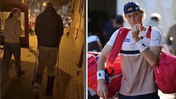 Ignacio Buse reaparece con muletas