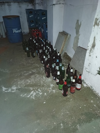 Las bebidas alcohólicas encontradas en