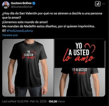 Publicación de Gustavo Bolívar que