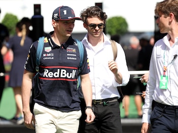 Max Verstappen llegó al circuito