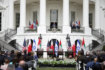 Trump habla en la Casa