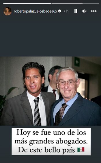 Roberto aplaudió la trayectoria de