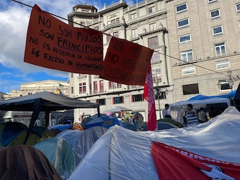 04/10/2026 Acampada en la plaza de la Escandalera de Oviedo.
POLITICA
EUROPA PRESS ASTURIAS