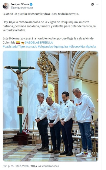 Enrique Gómez compartió la imagen