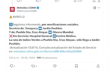(X/ @MetrobusCDMX)
