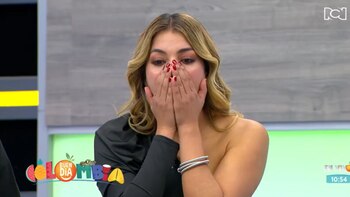 La periodista se mostró sorprendida