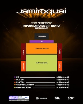 La preventa de Jamiroquai en Argentina comenzará el 18 de mayo