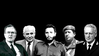 George Bush, Mikhail Gorbachev, Fidel