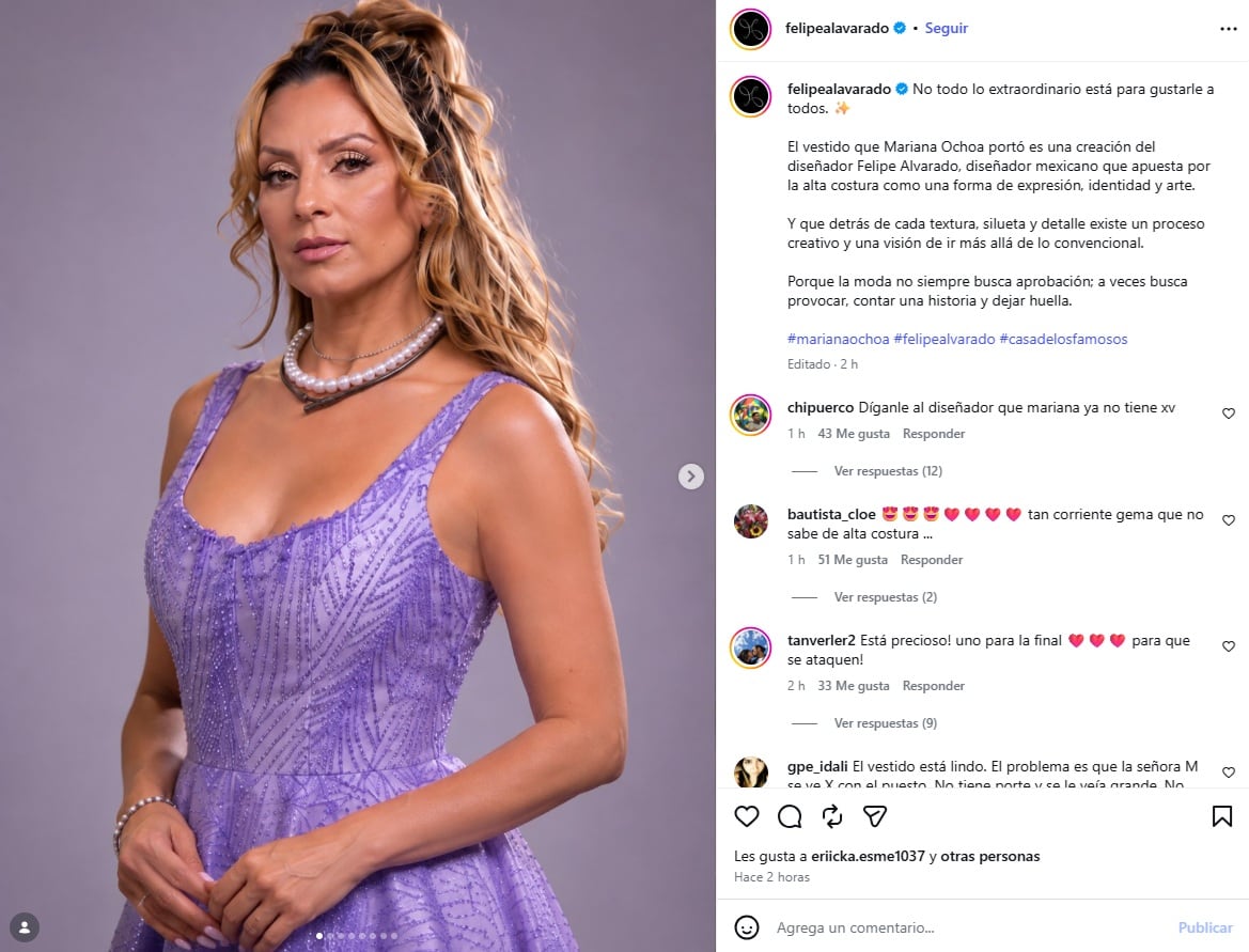 Quién es el diseñador mexicano del vestido “naco” que Gema Garoa le criticó a Mariana Ochoa (Redes Sociales)