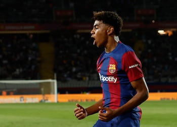 Yamal celebra una victoria del