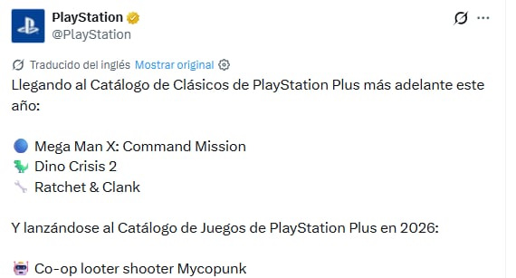 A diferencia del plan Premium, el nivel Extra de PS Plus recibirá una sola incorporación confirmada.
(X/PlayStation)