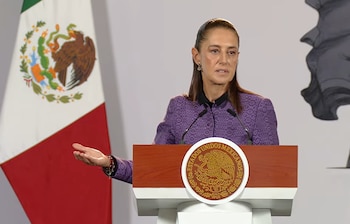 La presidenta Claudia Sheinbaum durante 'La Mañanera' de este miércoles 30 de septiembre. (Crédito: captura de pantalla, Gobierno de México)