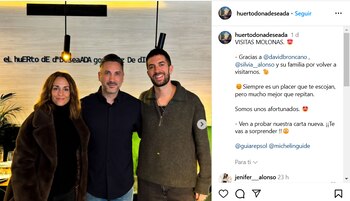 Publicación en Instagram del restaurante