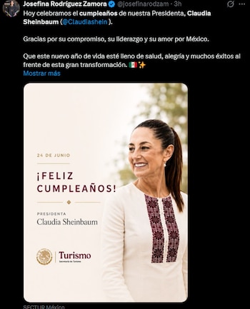La senadora expresó su gratitud por el compromiso, el liderazgo y el amor por México de un destinatario no identificado, un gesto que en un clima de polarización suele adquirir sentido de alineamiento y respaldo.