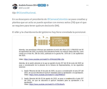 Andrés Forero, del Centro Democrático,