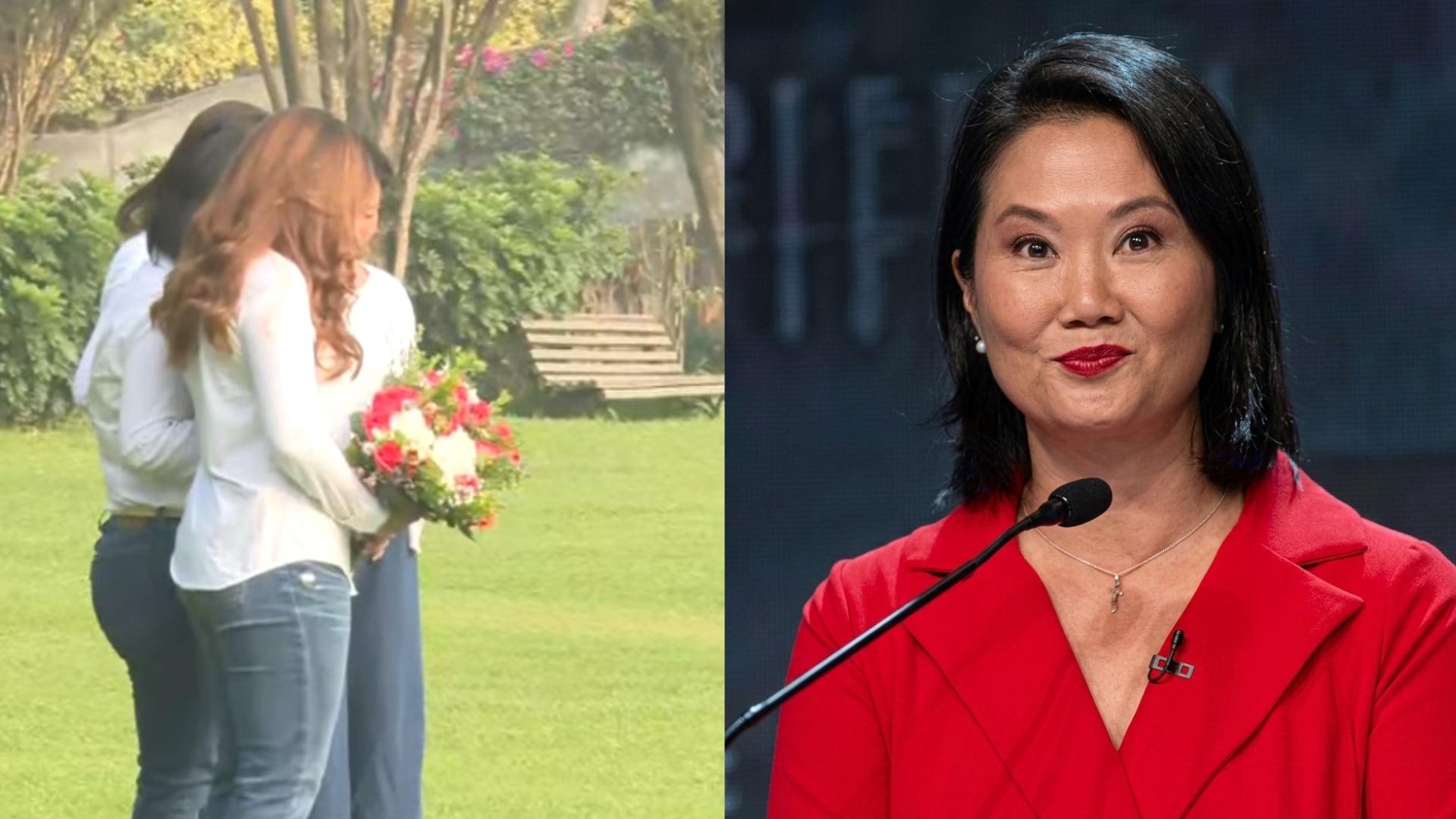 Keiko Fujimori Inicia Jornada Electoral Visitando Tumbas Padres