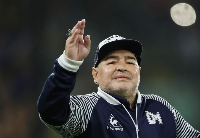 Diego Armando Maradona dirigió a Gimnasia y Esgrima La Plata entre septiembre de 2019 y hasta el día que falleció, el 25 de noviembre de 2020 (REUTERS/Agustín Marcarián)