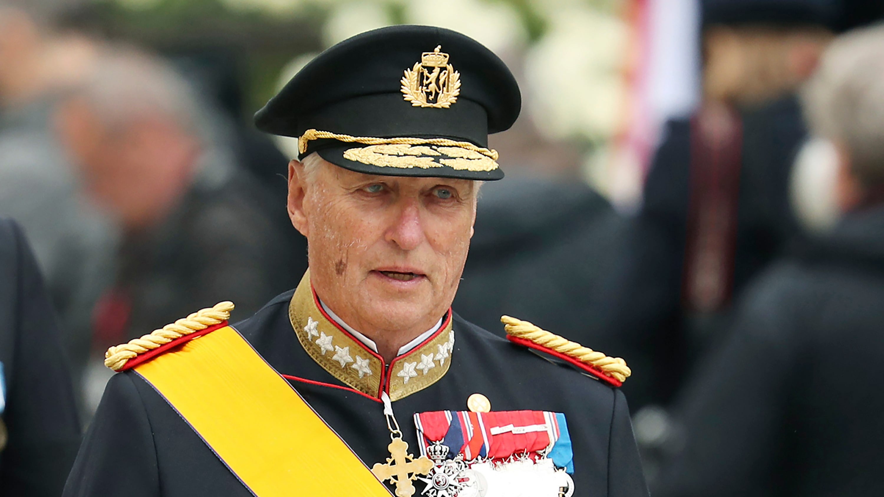 El rey Harald V de Noruega inngresado en Tenerife. (Foto AP/Francisco Seco, Archivo)