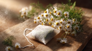 El té de manzanilla con