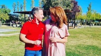 Lizy Tagliani y su novio