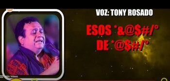 Tony Rosado reaccionó furioso.