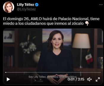 La senadora aseguró que AMLO