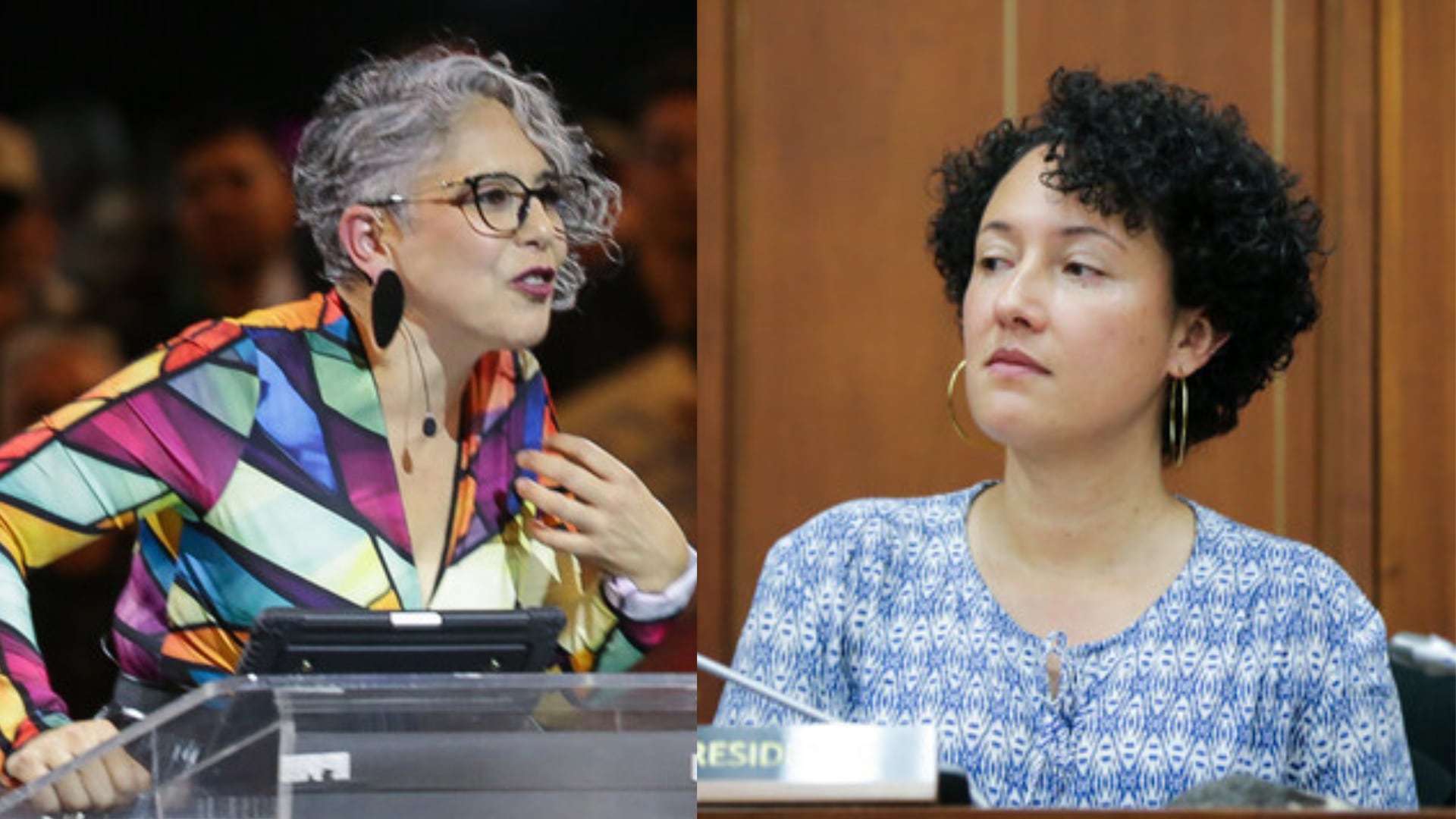 Las dos funcionarias progresistas mostraron su desacuerdo por la retirada de la constituyente en la agenda política de Iván Cepeda - crédito Colprensa