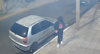 Andrés Fernandéz de 23 años fue baleado en San Justo cuando se resistió al robo de su auto / La adolescente captada por las cámaras de seguridad durante el ataque a Andrés Fernández en San Justo