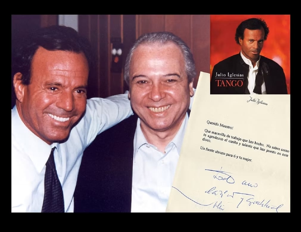 Calandrelli fue parte de Tango, el disco de Julio Iglesias de 1996